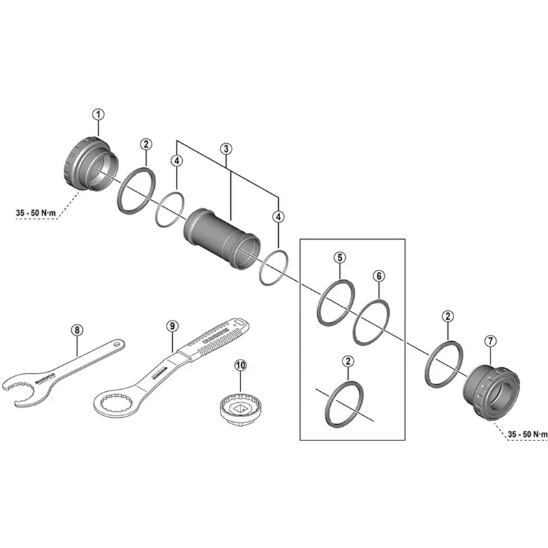 Shimano Spares FC-M760 Spacer 2.5mm-1