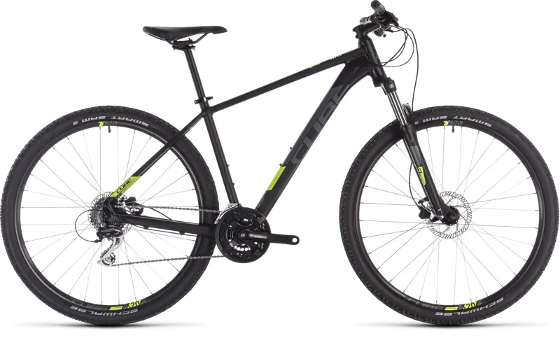 2019 Cube Aim Pro Hardtail Mountain Bike in Black