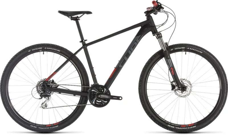 2019 Cube Aim Race Hardtail Mountain Bike in Black