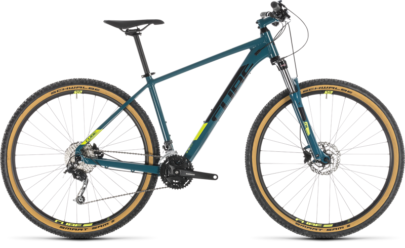 2019 Cube Aim SL Hardtail Mountain Bike in Green