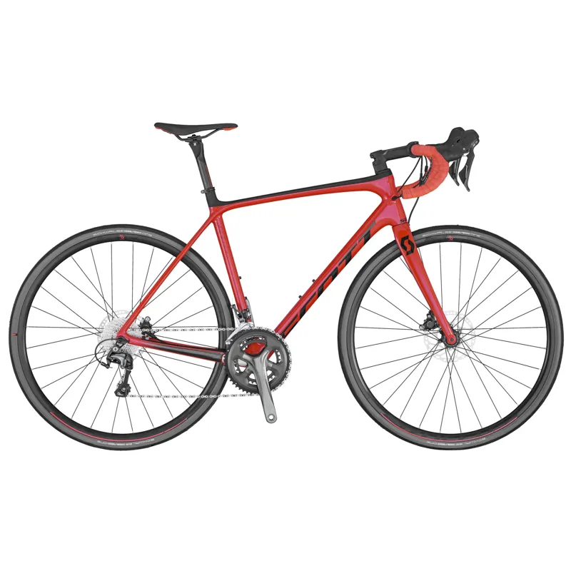 2020 Scott Addict 30 Disc Carbon Road Bike in Red