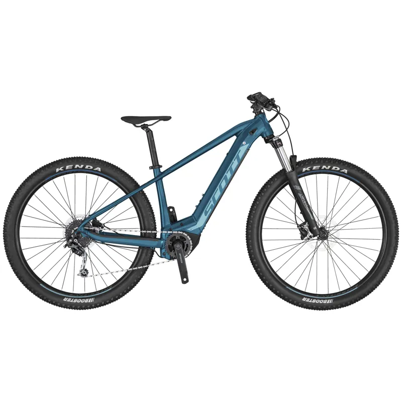 2020 Scott Contessa Aspect eRide 930 Electric HT Mountain Bike in Blue