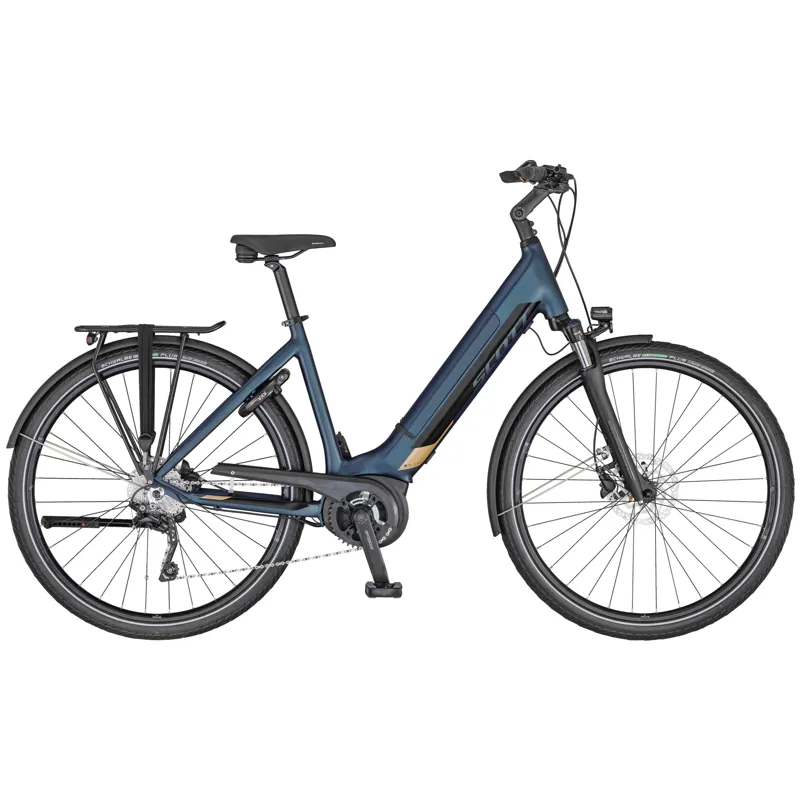 2020 Scott Sub Tour eRide 10 USX Womens Electric Hybrid Bike in Blue
