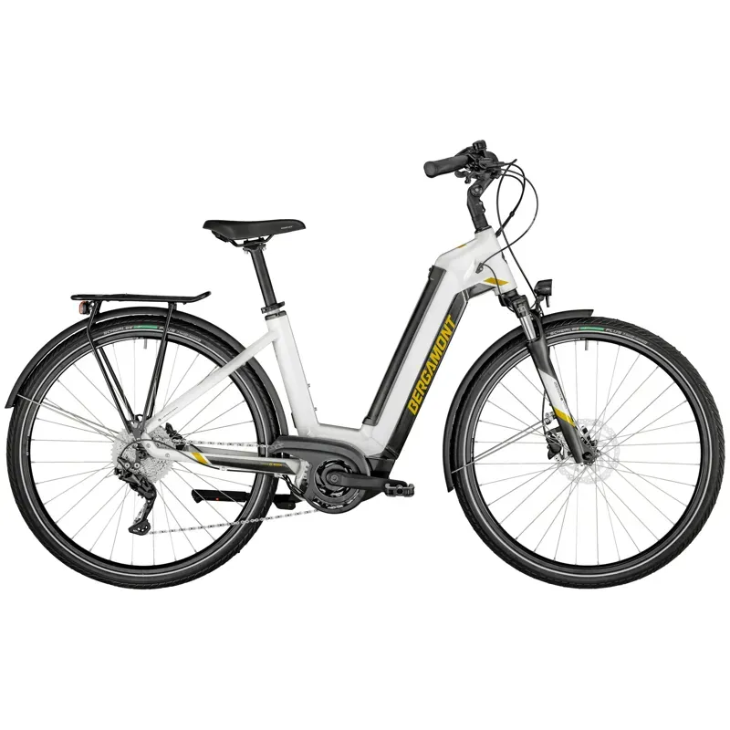 2021 Bergamont E-Horizon Sport Wave Electric Hybrid Bike in White 