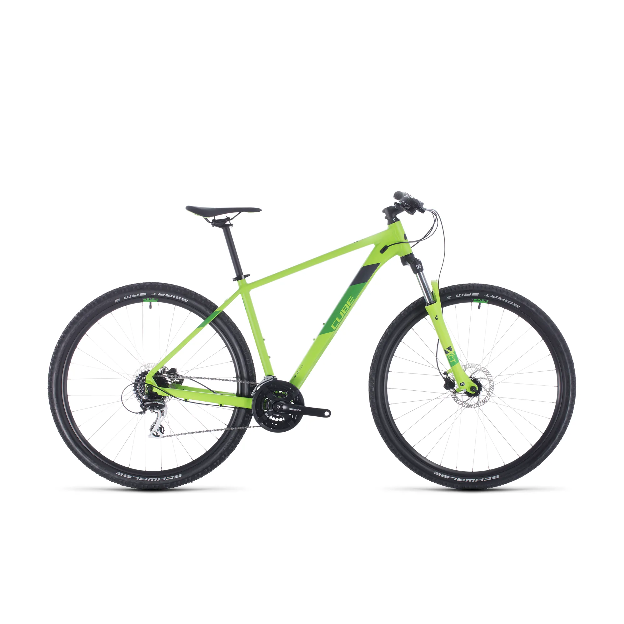 2020 Cube Aim Pro Hardtail Mountain Bike in Green
