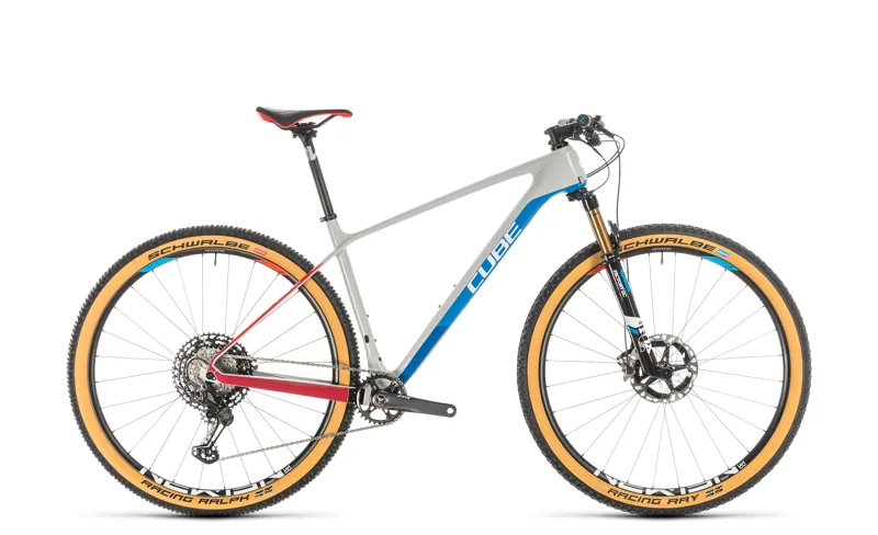 2020 Cube Elite X:68x SL Teamline Carbon Mountain Bike in Grey
