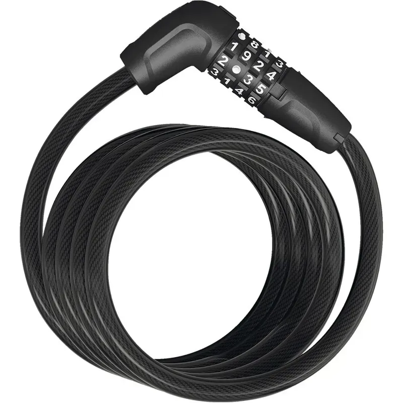 Abus Numero 5510C Combi Coil Cable Lock 10mm/180cm in Black