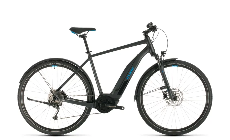 2020 Cube Nature Hybrid One 400 Allroad Electric Bike in Grey