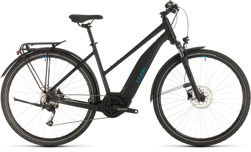 2020 Cube Touring Hybrid One 400 Electric Hybrid Bike in Black