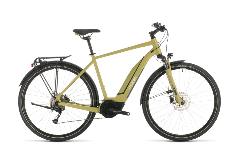 2020 Cube Touring Hybrid One 500 Electric Hybrid Bike in Green