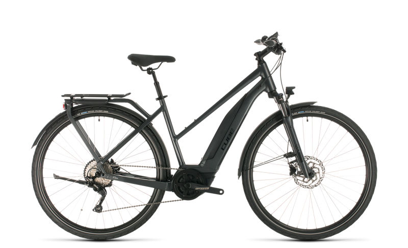 2020 Cube Touring Hybrid Pro 500 Electric Hybrid Bike in Black