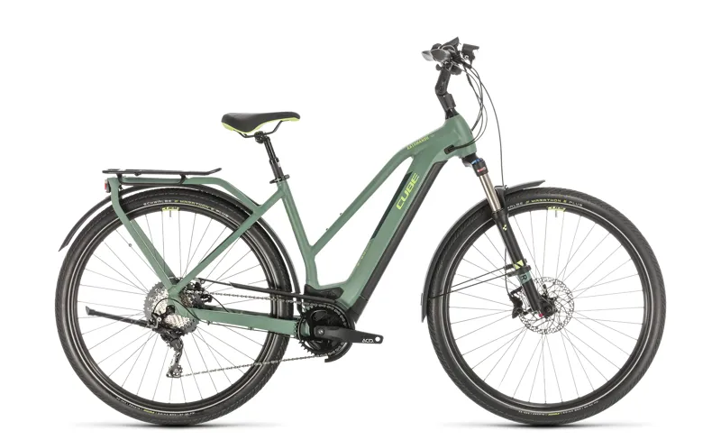 2020 Cube Kathmandu Hybrid Exc 625 Electric Hybrid Bike in Green