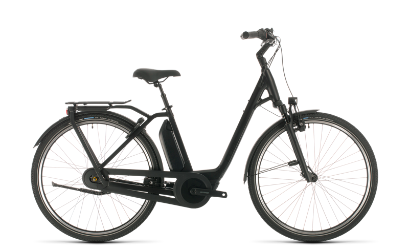 2020 Cube Town Hybrid EXC 500 Electric Hybrid Bike in Black