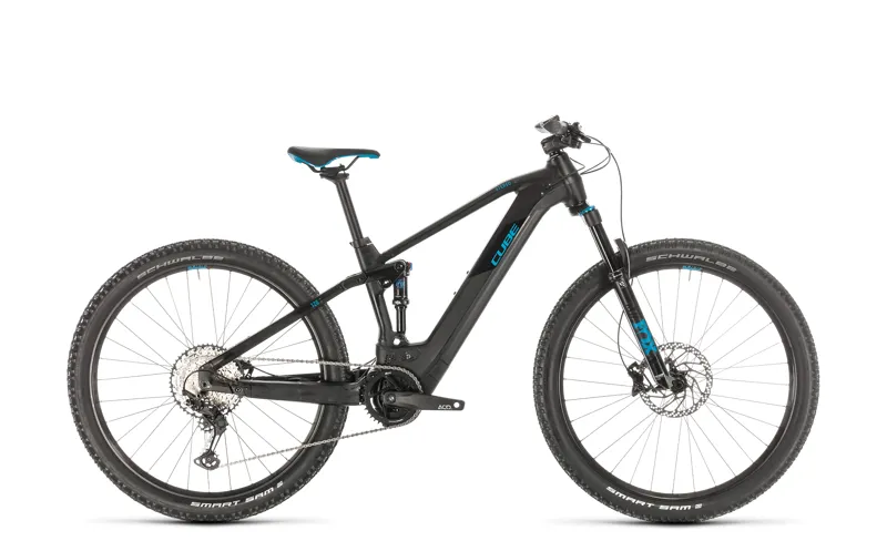 2020 Cube Stereo Hybrid 120 Race 625 FS eMountain Bike in Black