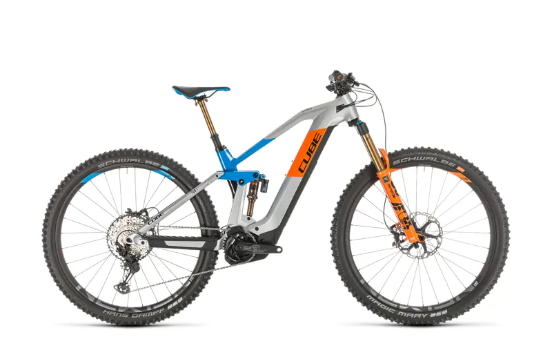 2020 Cube Stereo Hybrid 140 Hpc ACT 625 Carbon Electric FS MTB in Grey