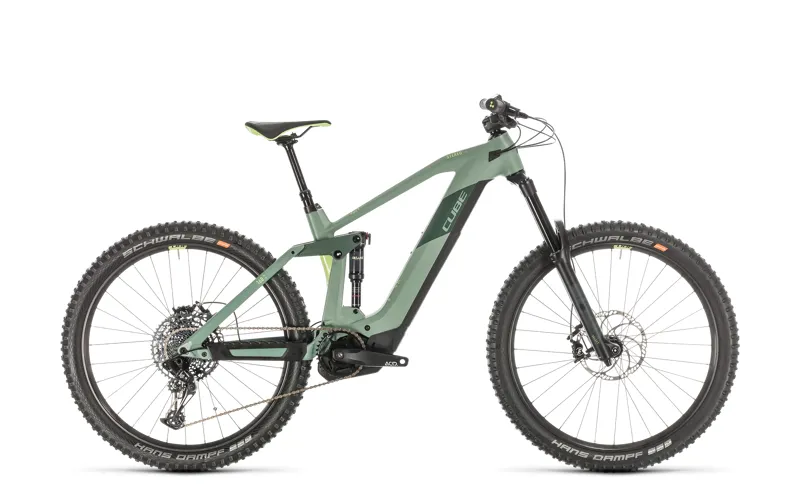 2020 Cube Stereo Hybrid 160 HPC SL 625 Carbon FS eMTB in Green