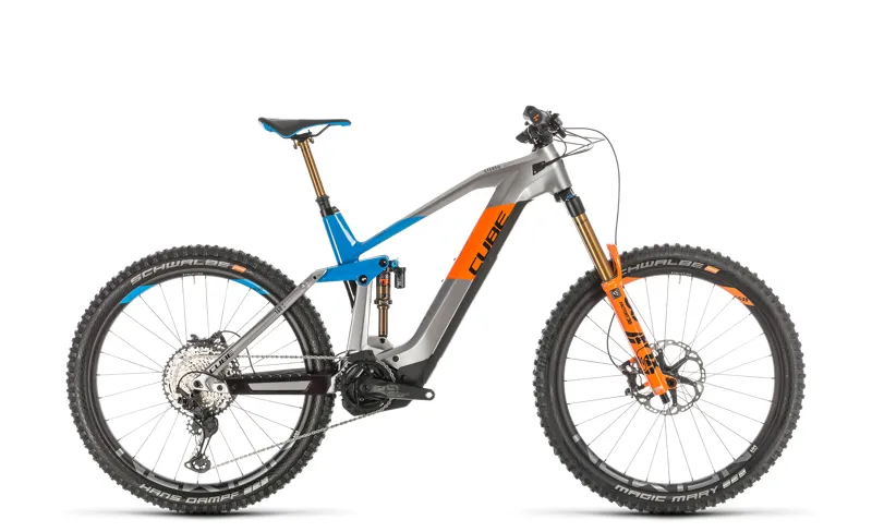 2020 Cube Stereo Hybrid 160 Hpc ACT 625 Carbon Electric FS MTB in Grey