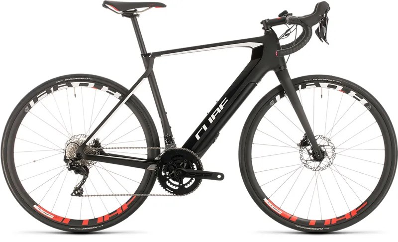 2020 Cube Agree Hybrid c:62 Race Carbon Electric Road Bike in Grey