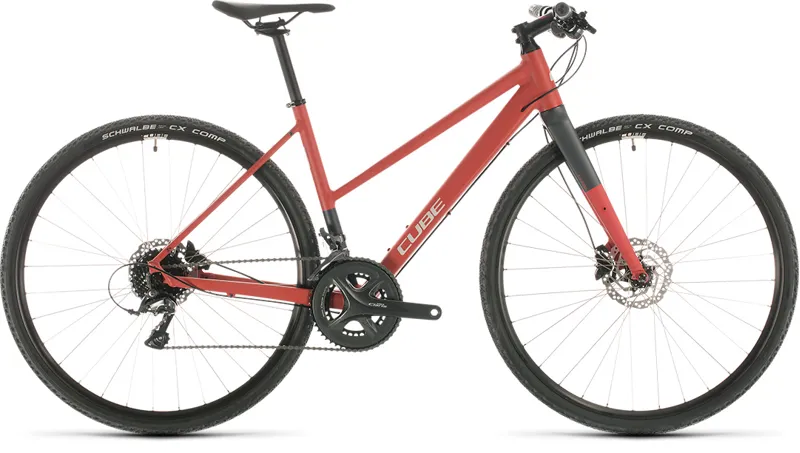 2020 Cube SL Road Womens Flat Bar Road Bike in Red