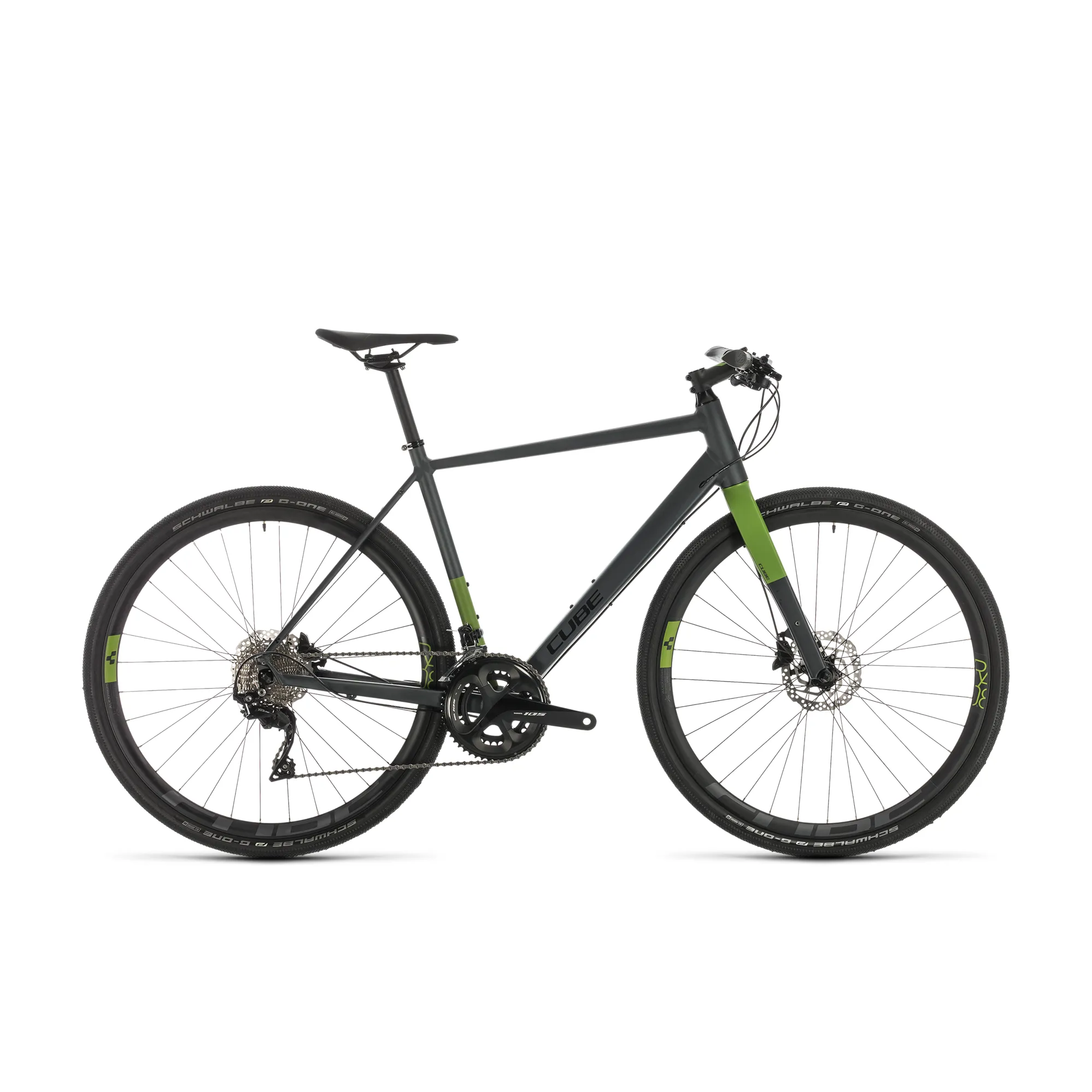 2020 Cube SL Road Race Flat Bar Road Bike in Grey