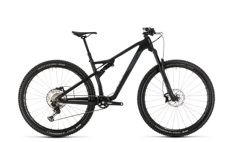 2020 Cube Ams 100 c:68 Race Carbon FS Mountain Bike in Grey