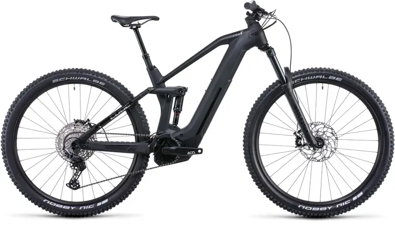2022 Cube Stereo Hybrid 140 HPC Pro 625 Electric Mountain Bike in Grey