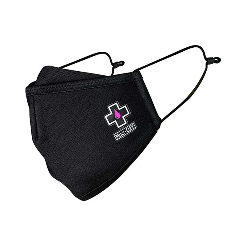 MUC-OFF REUSABLE FACE MASK BLACK - L