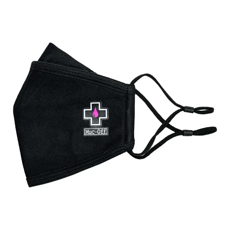 MUC-OFF REUSABLE FACE MASK BLACK - L-1