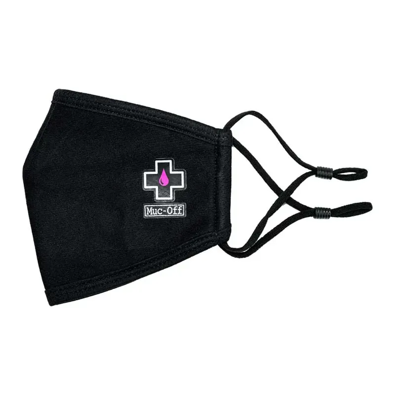 MUC-OFF REUSABLE FACE MASK BLACK - L-2