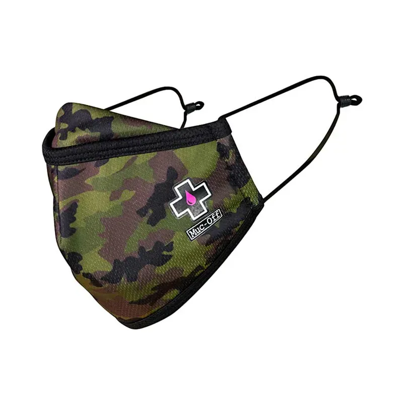 MUC-OFF REUSABLE FACE MASK WOODLAND CAMO - L