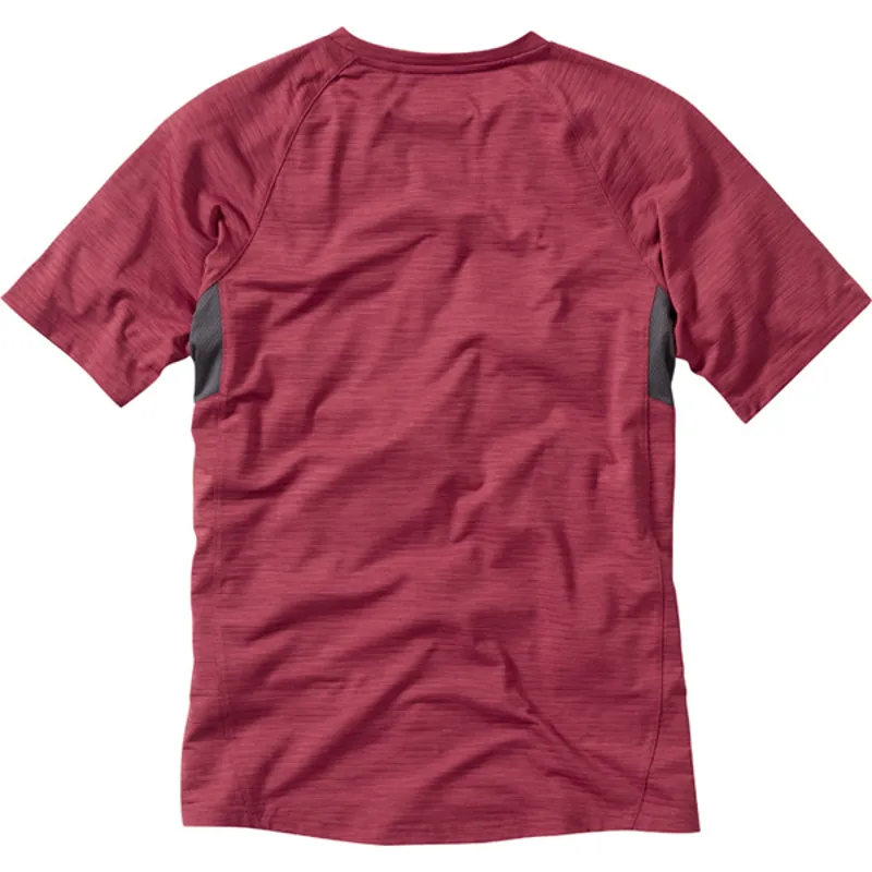 Madison Roam Marl Short Sleeved Mens Jersey in Red-1