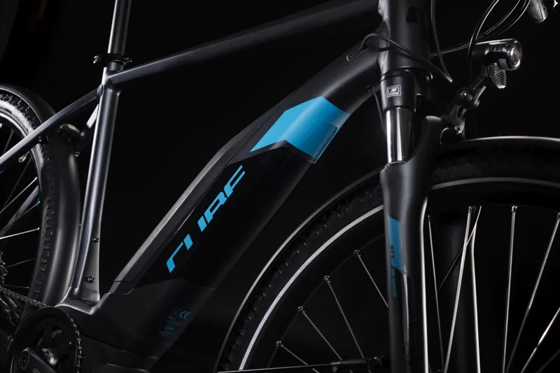 2019 Cube Cross Hybrid One 400 Allroad Electric Bike in Grey-3