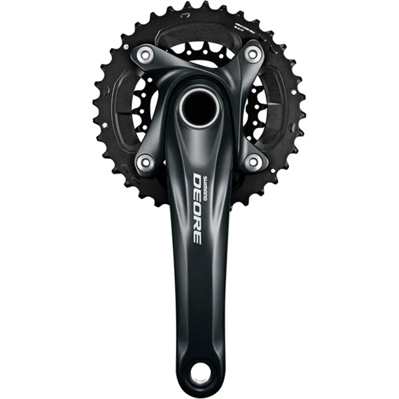 FC-M617 Deore Chainset 10-Speed, 38/24, Black, 175 Mm