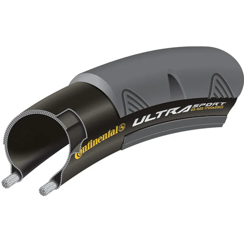 Continental UltraSport II 700c Road Bike Tyre in Red-1