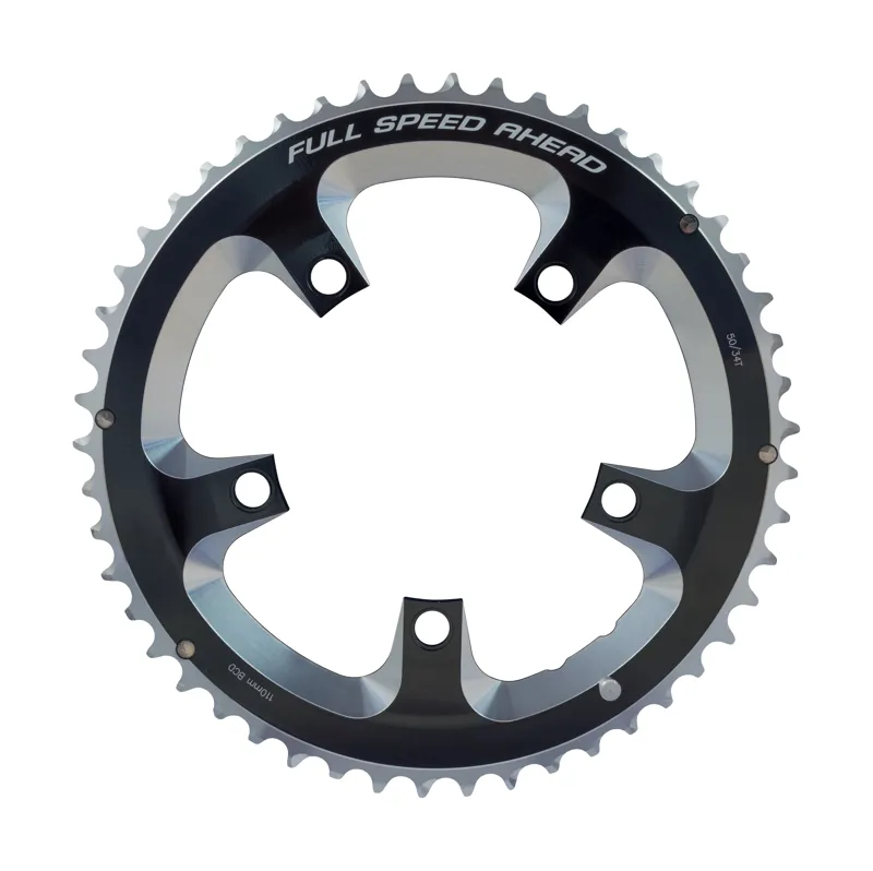 FSA Super Road Bike 2x11 Chainring in Black-1