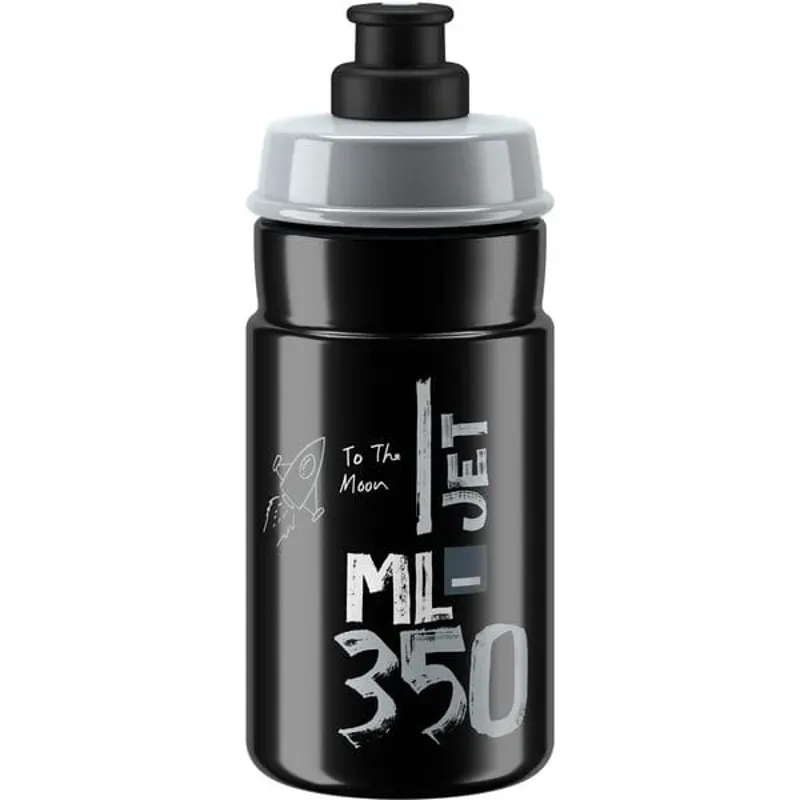 Elite 350 ml Jet Youth 66mm Bottle in Black Black/Grey