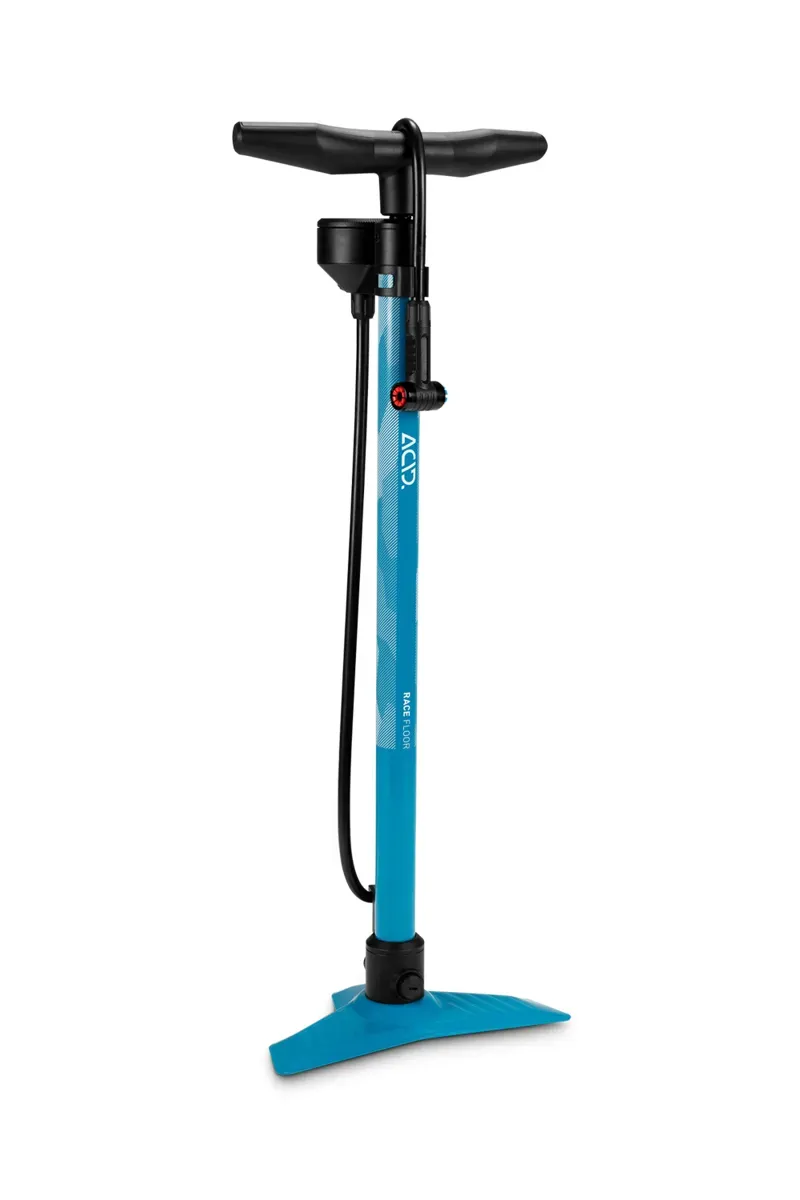 Acid Race Floor Pump in Blue