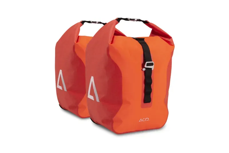 2022 Acid Travlr Pro 20/2 Pannier Bags in Flame/Black