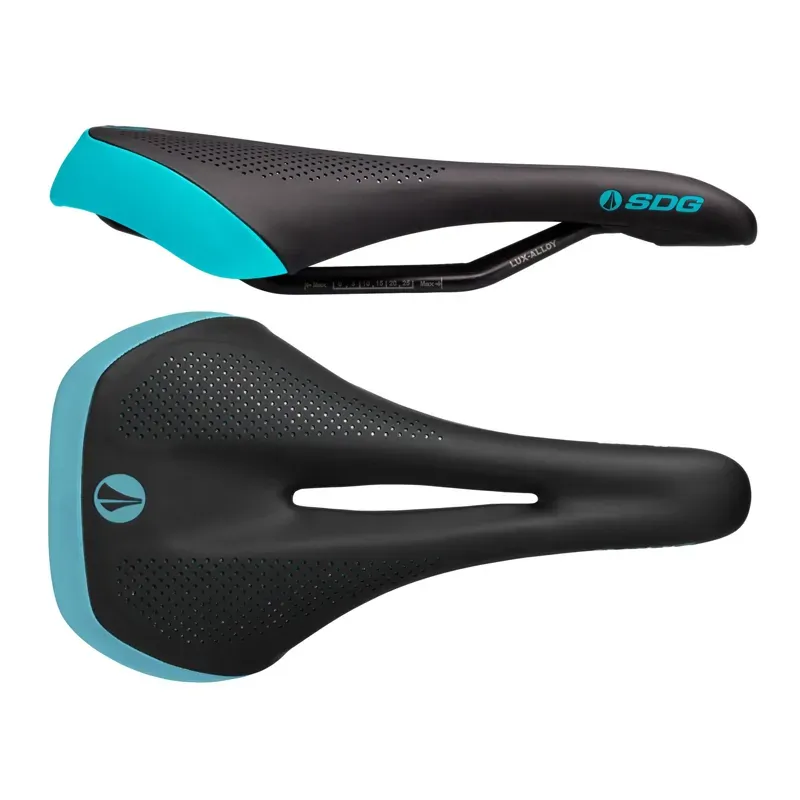 SDG Allure 2.0 Womens Lux Alloy Saddle in Black/Turquoise