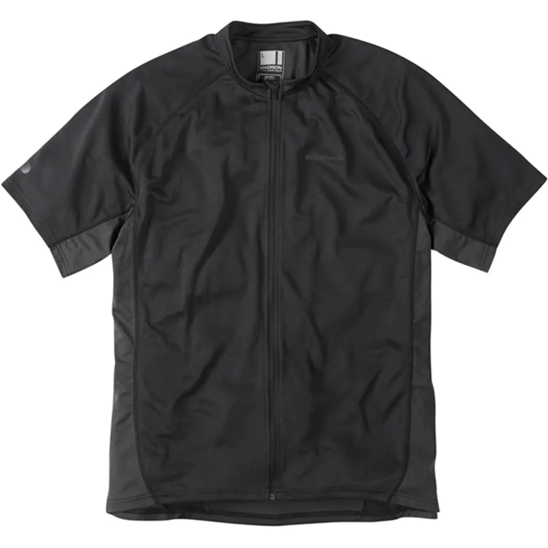 Madison Trail Short Sleeved Mens Jersey in Black