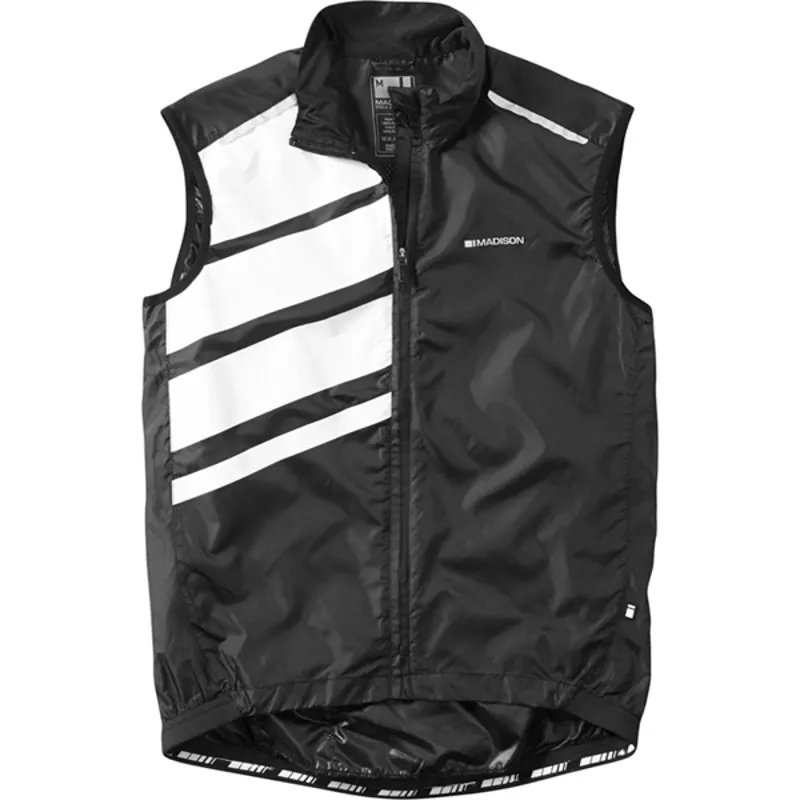 Madison Sportive Race Mens Shell Gilet in Black