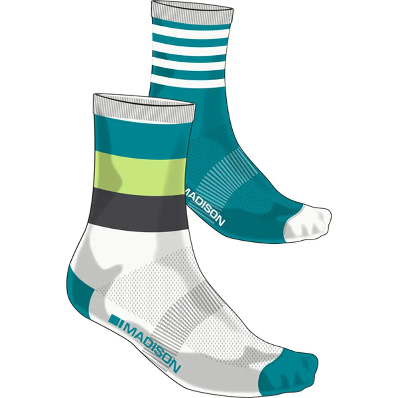 Madison Sportive 2 Pack Mid Socks in White