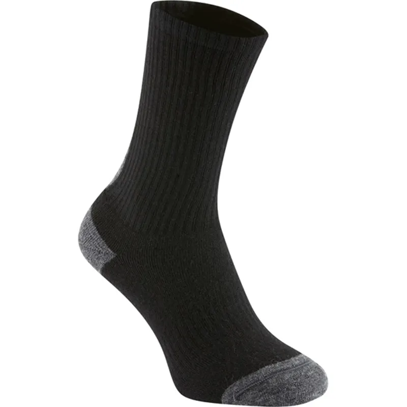 Madison Isoler Merino Deep Winter Socks in Black