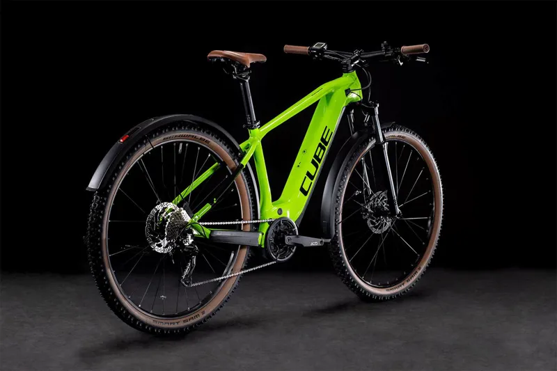 2022 Cube Reaction Hybrid Performance 625 Electric Mountain Bike Green-5