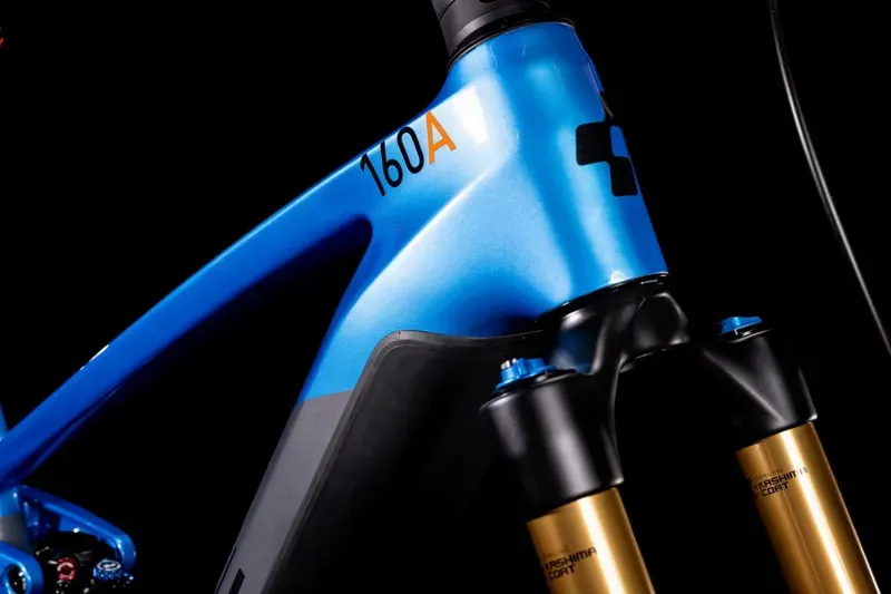 2022 Cube Stereo Hybrid 160 HPC 27.5 Actionteam eMTB in Grey-2