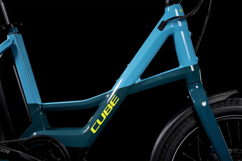 Cube Compact Sport Hybrid 500 Electric Bike in Blue-3