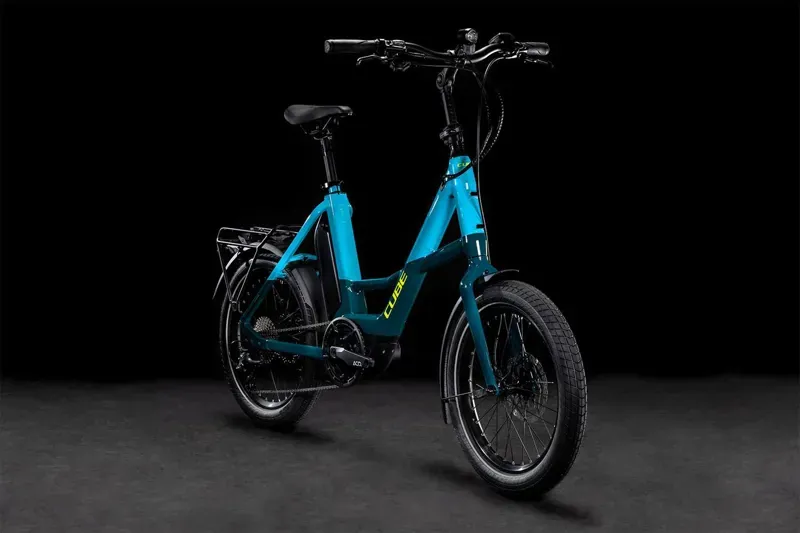 Cube Compact Sport Hybrid 500 Electric Bike in Blue-6