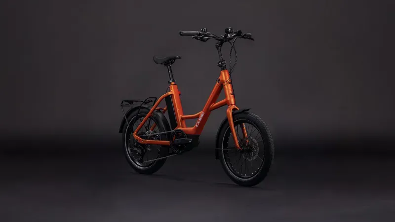 Cube Compact Hybrid 545 E-Hybrid Bike in Rust Orange-1