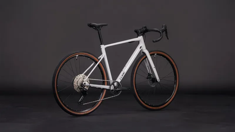 Cube Nuroad EX Gravel Bike in Cotton/Grey-1