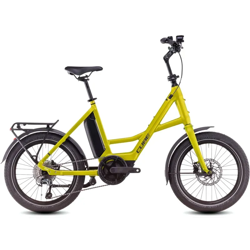 Cube Compact Hybrid 500 Electric Bike in Lizard/Reflex